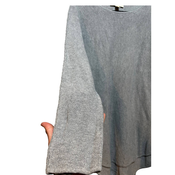 Michael Kors Long Sleeve Waffle Knit Sweater Top - Picture 4 of 5